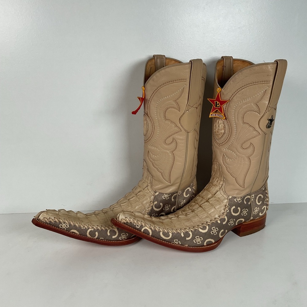 Los Altos Hornback Caiman Cowboy Boots | Exotic | Men’s 9 EE